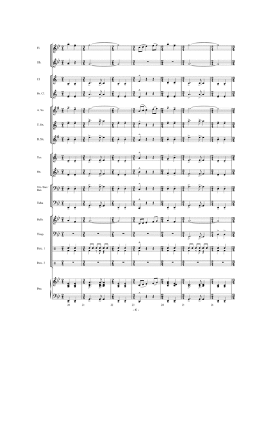 Time Traveler Concert Band scores gallery preview page 5