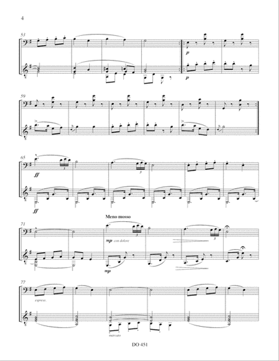 Humoresques op. 101, nos 1, 7, 8 (cello / guit.) Cello scores gallery preview page 4