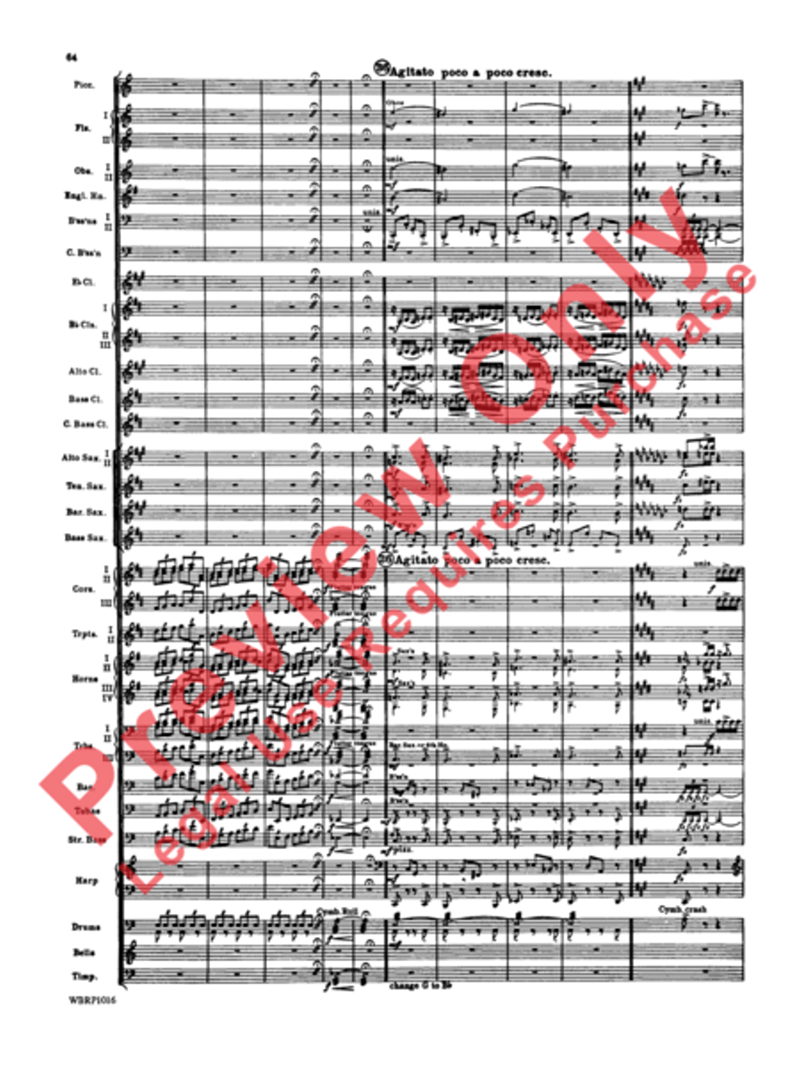 Rhapsody in Blue Concert Band scores gallery preview page 67
