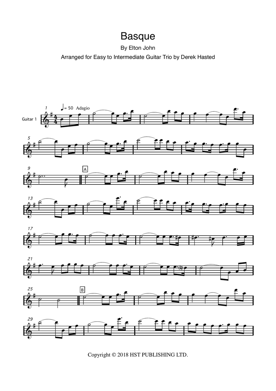 Basque Guitar Ensemble scores gallery preview page 4