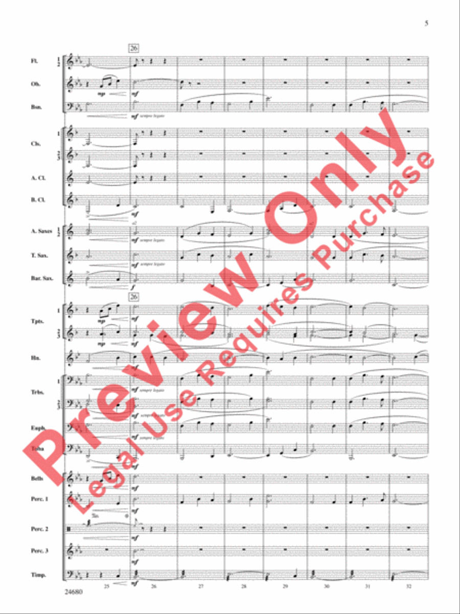 Slumber, My Darling Concert Band scores gallery preview page 6