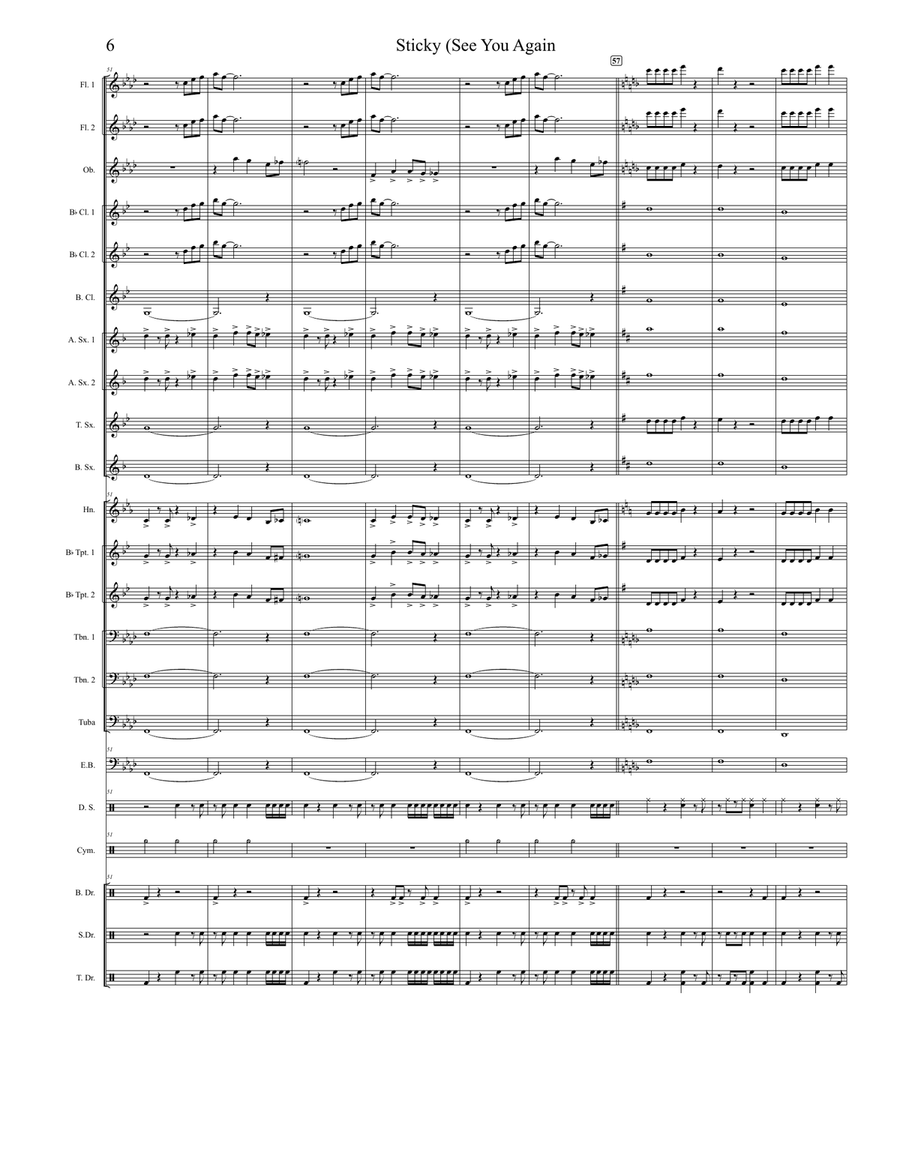 Sticky Marching Band scores gallery preview page 6