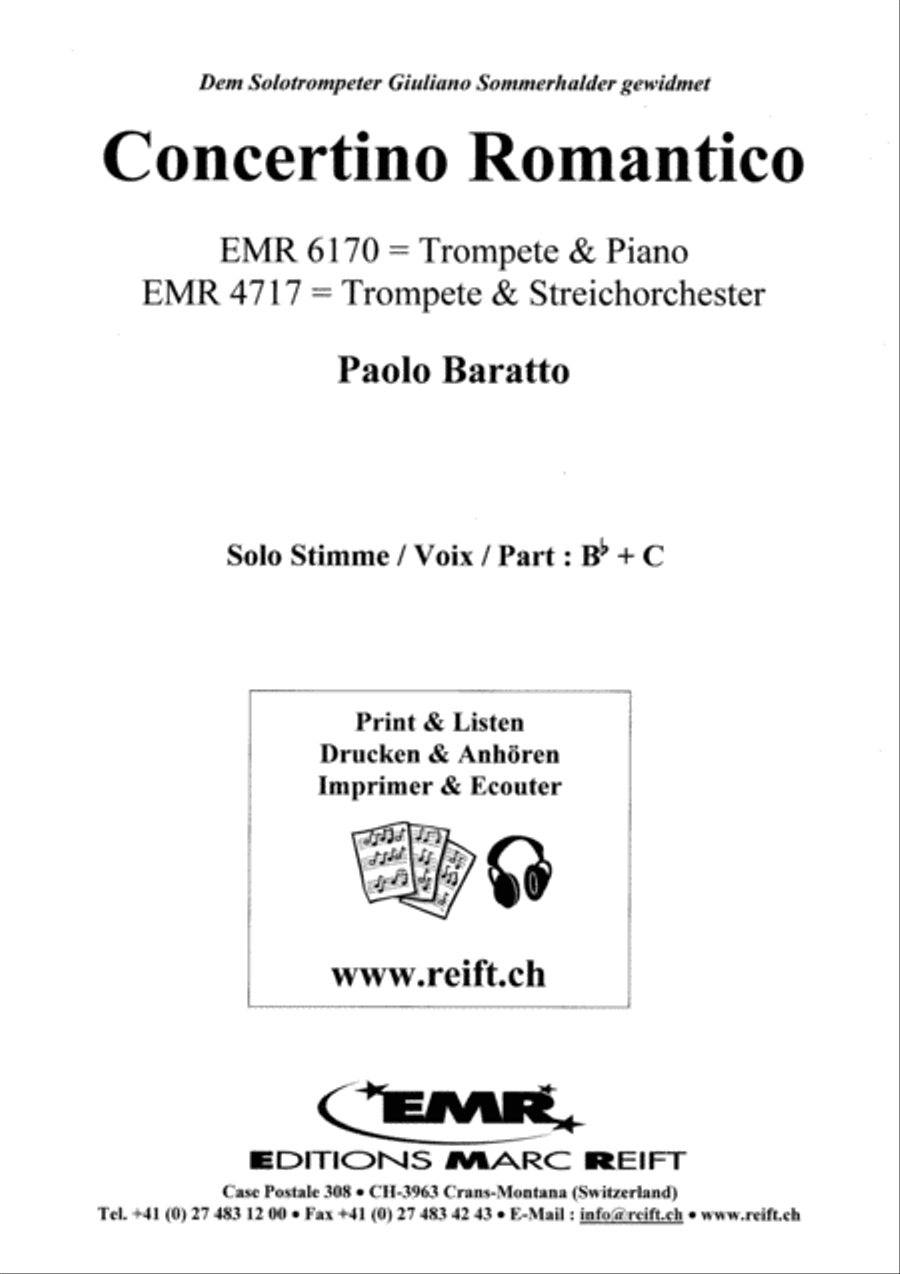 Concertino Romantico Trumpet Solo scores gallery preview page 9