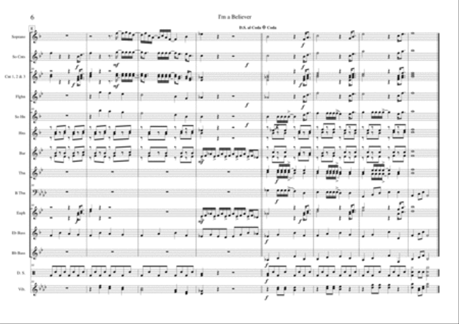 I'm A Believer Small Ensemble scores gallery preview page 6