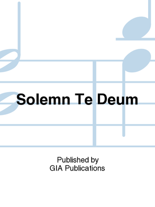 Book cover for Solemn Te Deum