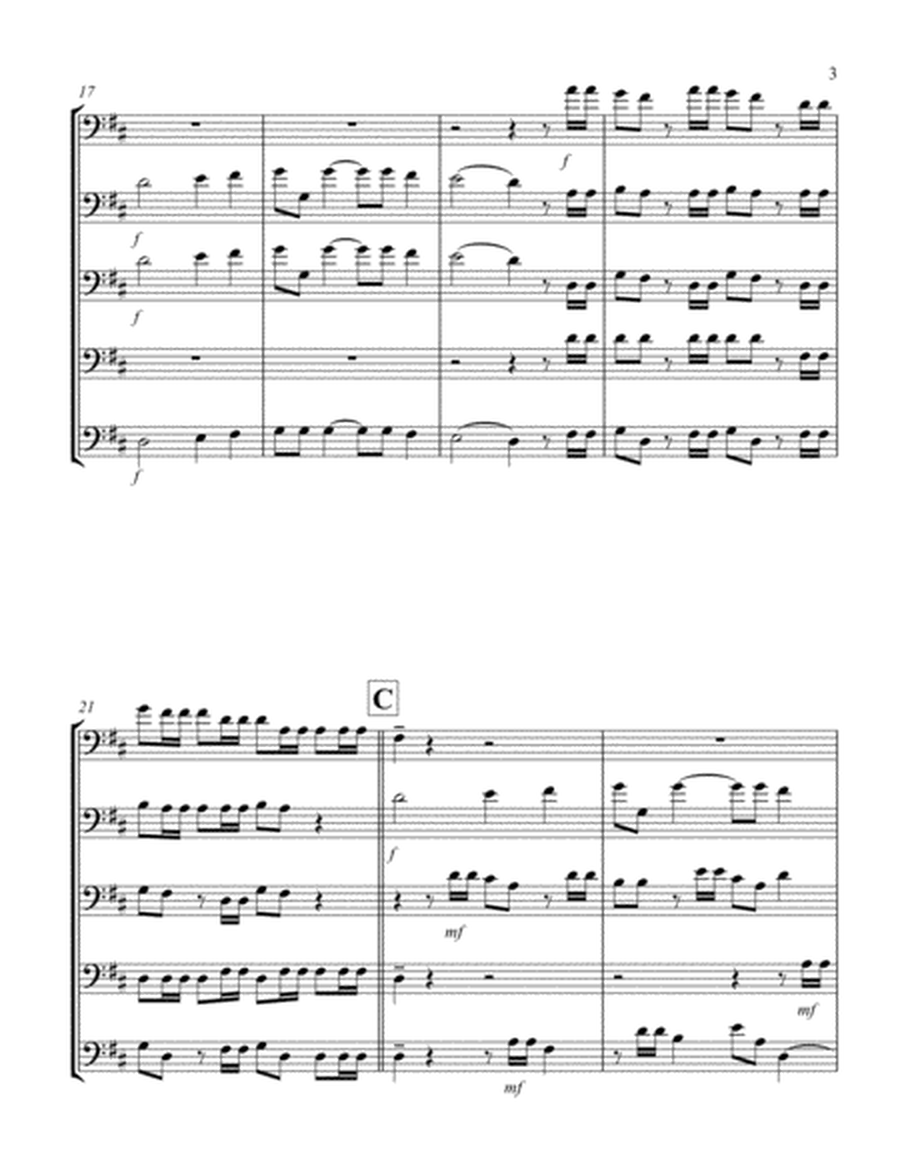 Hallelujah (from "Messiah") (D) (Violoncello Quintet)