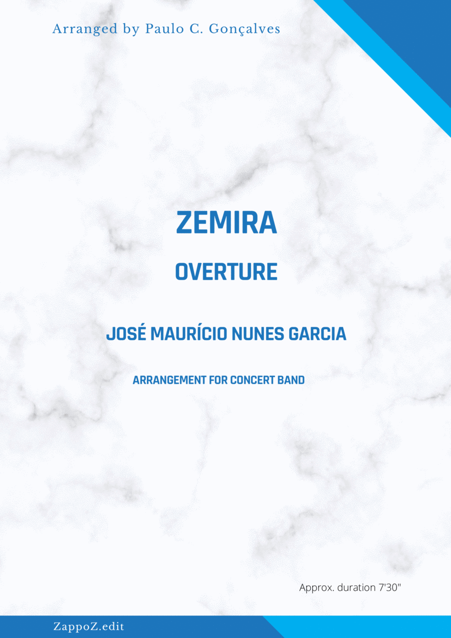 ZEMIRA OVERTURE - JOSÉ MAURÍCIO NUNES GARCIA Concert Band scores gallery preview page 1