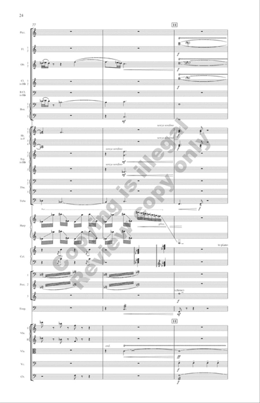 Symphony: Water Music Full Orchestra scores gallery preview page 14