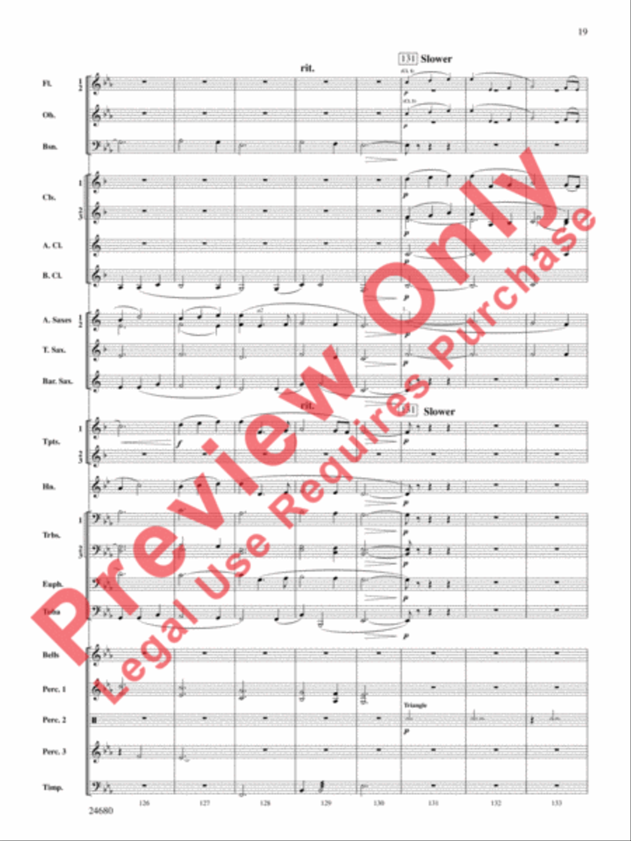 Slumber, My Darling Concert Band scores gallery preview page 20