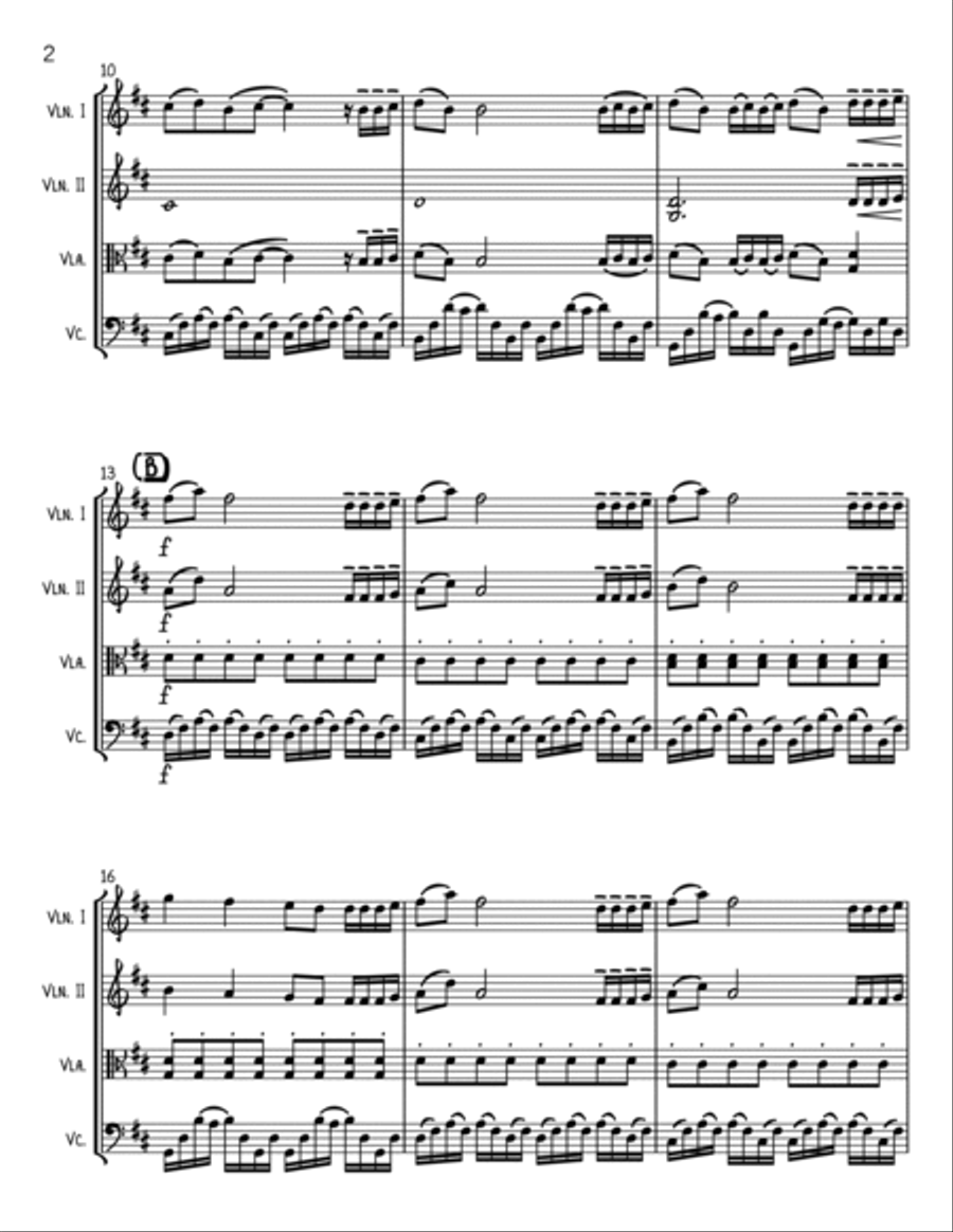 Secrets String Quartet scores gallery preview page 2