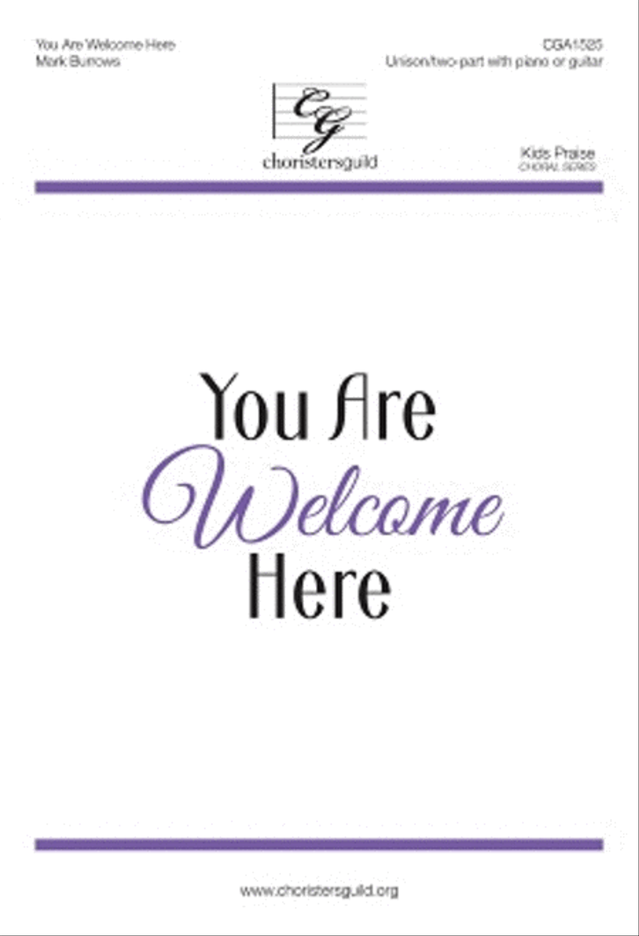 You Are Welcome Here You Are Welcome Here 2-Part scores gallery preview page 1