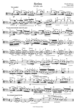 Debussy - Syrinx for Cello Solo