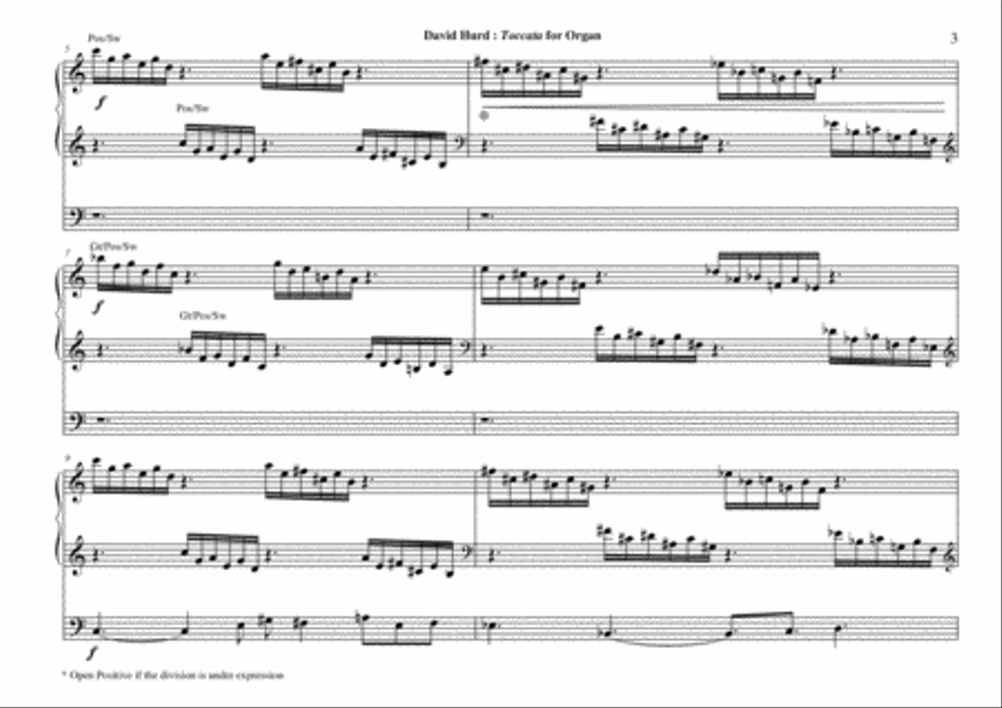 David Hurd: Toccata for organ Organ Solo scores gallery preview page 3