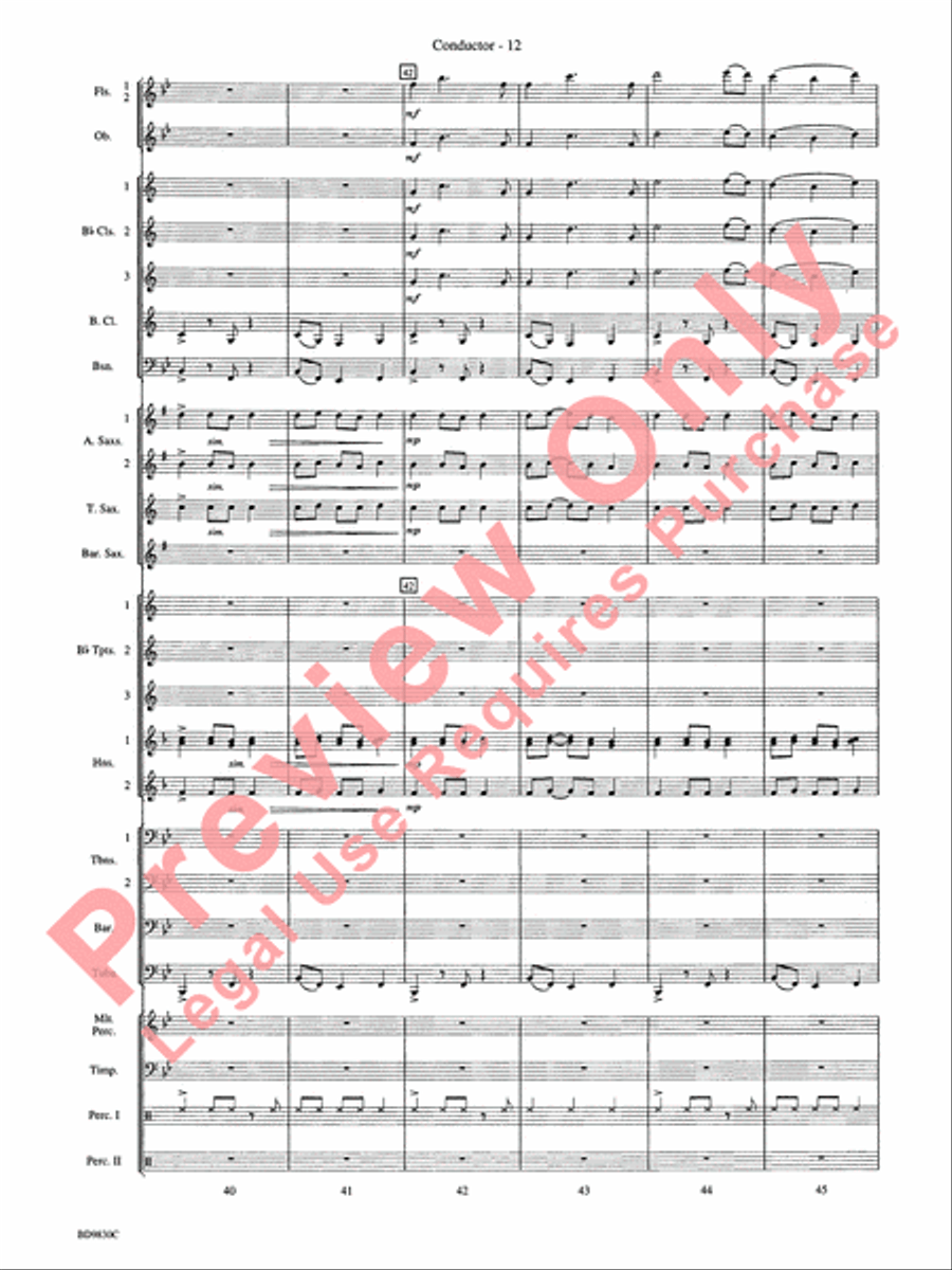 The Spirit of Orpheus (A Sinfonian Celebration) Concert Band scores gallery preview page 15