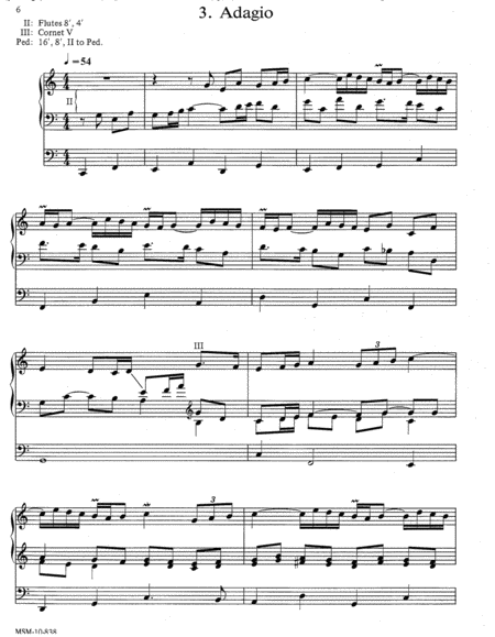Partita on St. Anne by Paul Manz Organ - Sheet Music