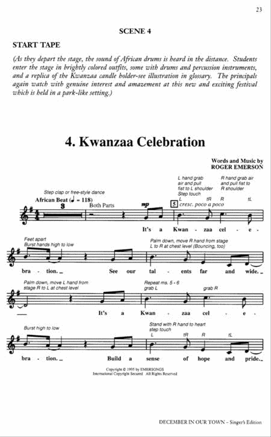 December in Our Town (A Multicultural Holiday Musical) Choir scores gallery preview page 2