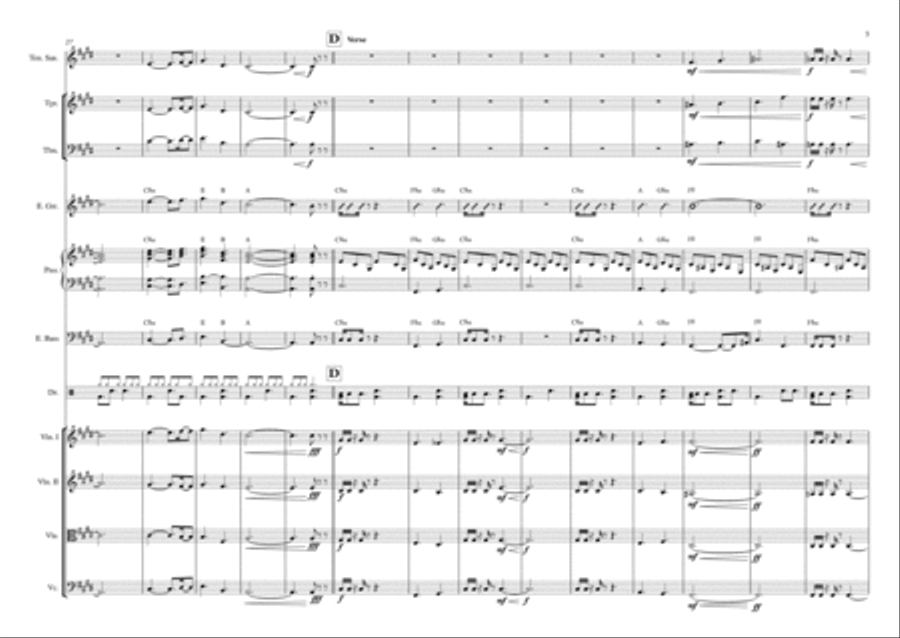 O Come, O Come Emmanuel/Oh Come All Ye Faithful Contemporary Arrangement Full Orchestra scores gallery preview page 3