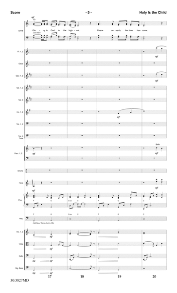 Holy Is the Child - Orchestral Score and Parts
