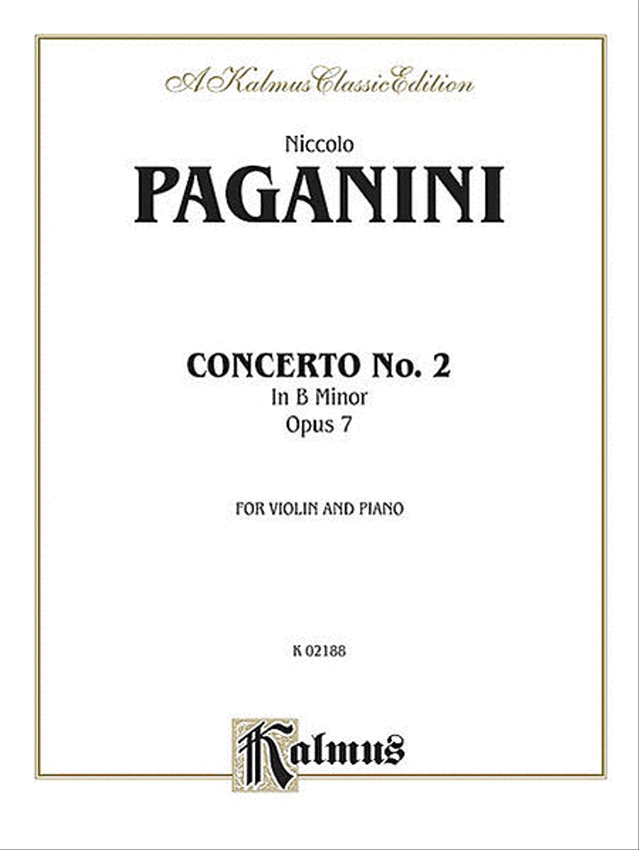 VIOLIN CONCERTO No. 2 in B Minor, Opus 7