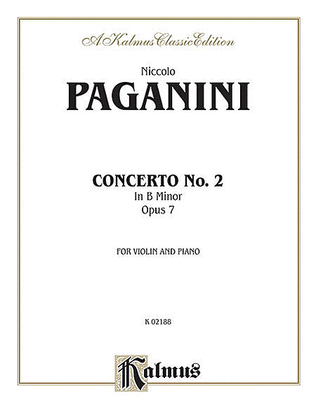 Book cover for VIOLIN CONCERTO No. 2 in B Minor, Opus 7