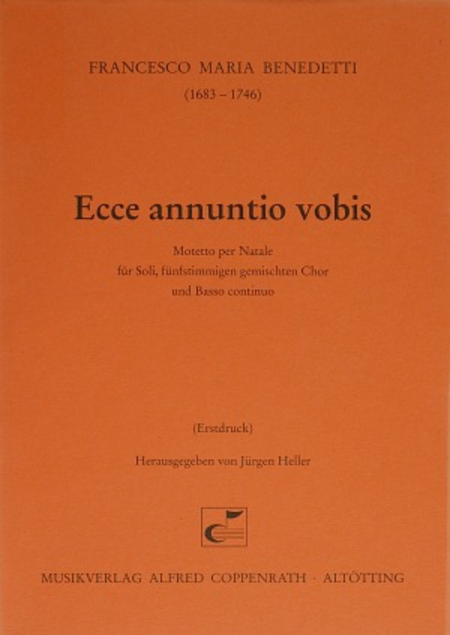 Ecce annuntio vobis