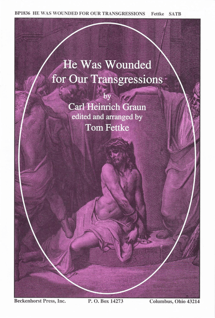 He Was Wounded for Our Transgressions 4-Part scores gallery preview page 1