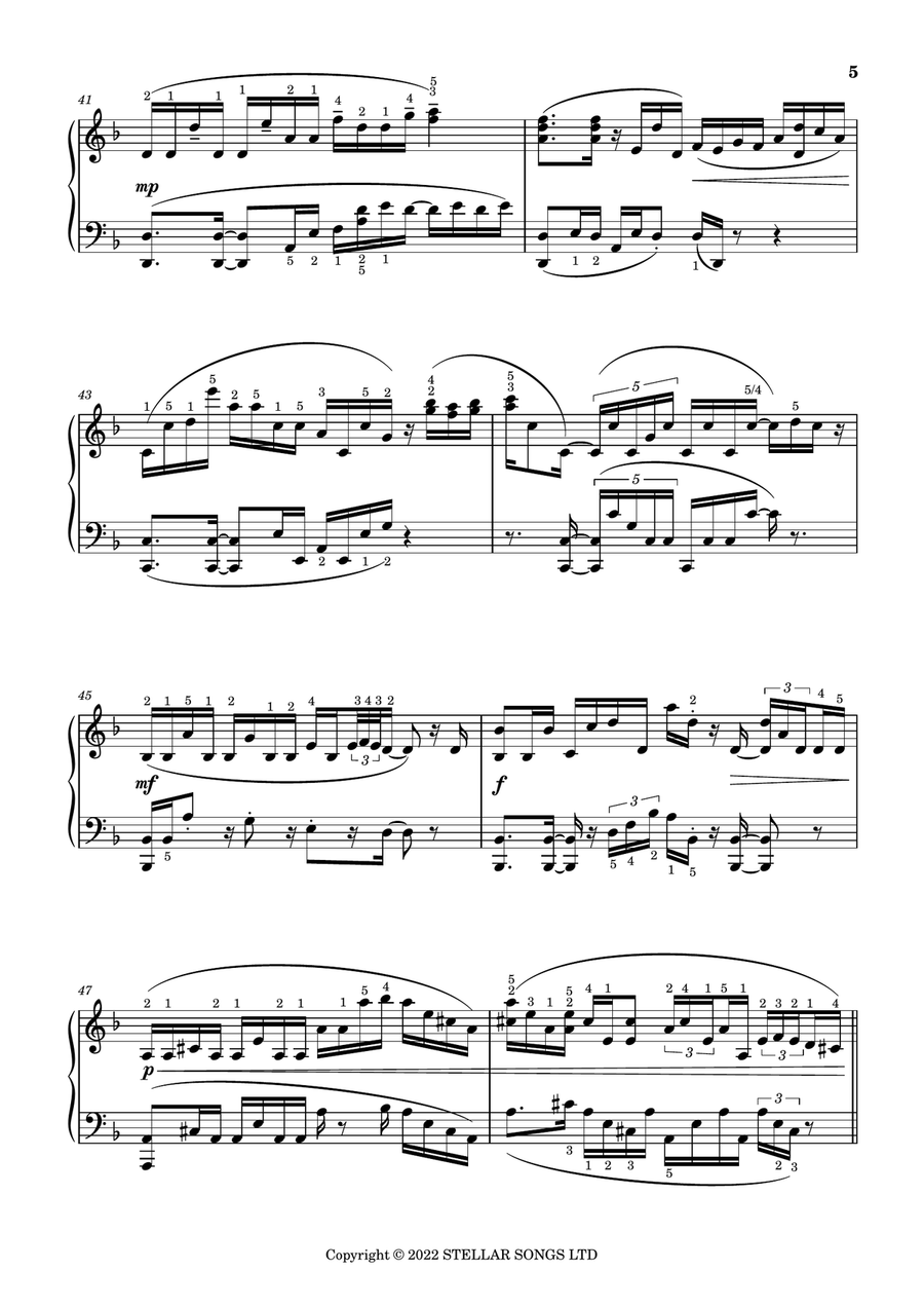 Ego Death Piano Solo scores gallery preview page 5