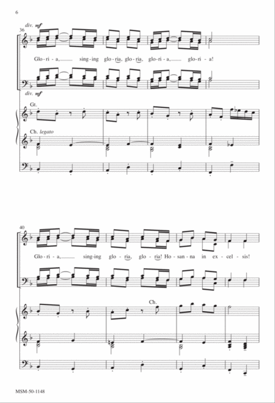 Ding Dong! Merrily on High 4-Part scores gallery preview page 5
