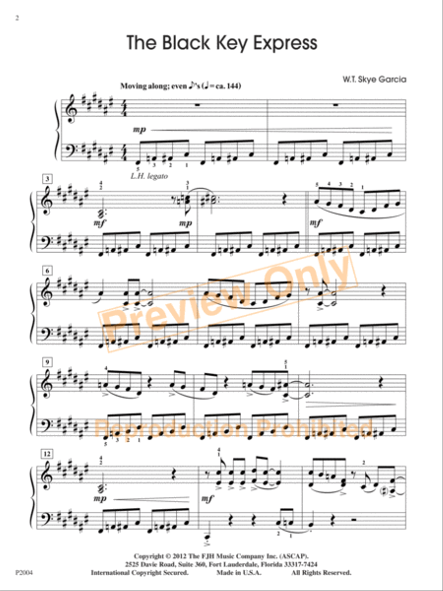 The Black Key Express Piano Solo scores gallery preview page 3
