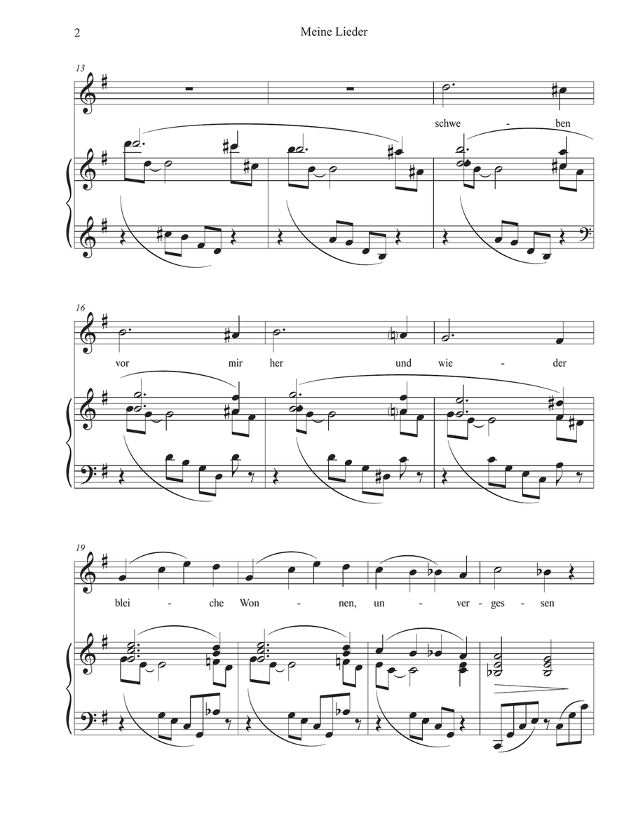 Meine Lieder Medium Voice scores gallery preview page 3
