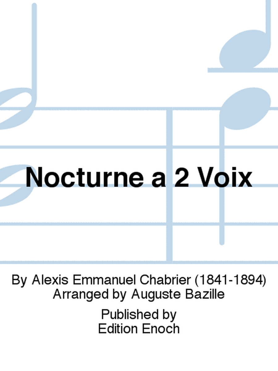 Nocturne a 2 Voix