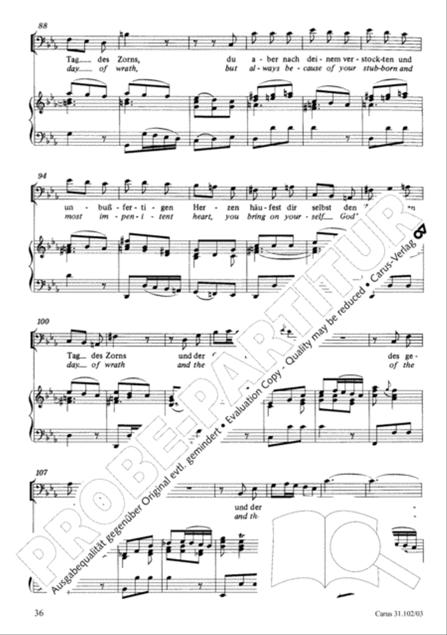 Lord God, your eyes are seeing truth in trusting (Herr, deine Augen sehen nach dem Glauben) ATB scores gallery preview page 37