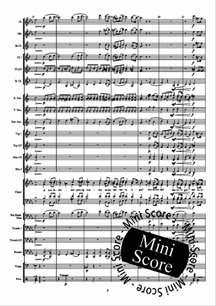 Caro Mio Ben Caro Mio Ben Concert Band scores gallery preview page 7