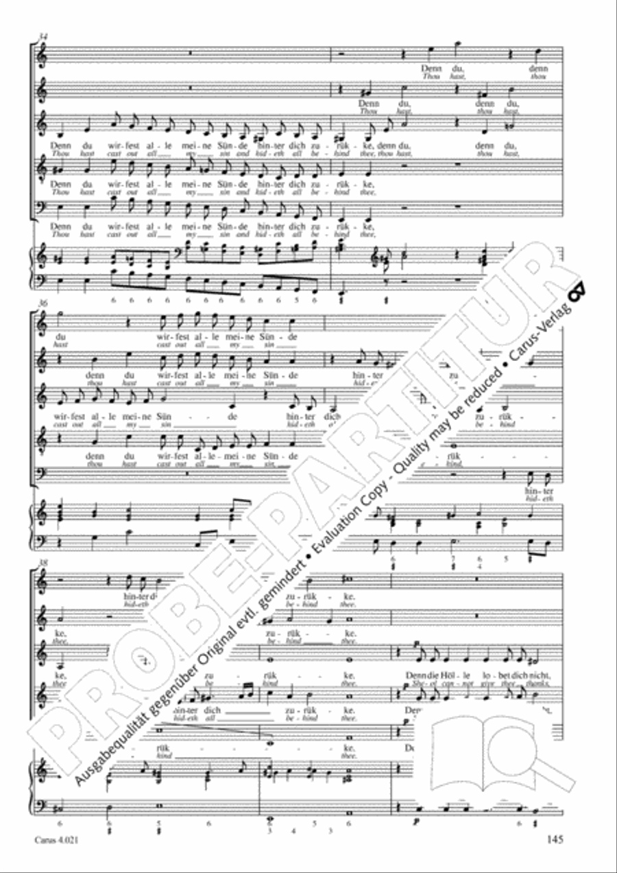 Schein: Israelsbrunnlein. Fontana d'Israel. Complete edition Choir scores gallery preview page 152