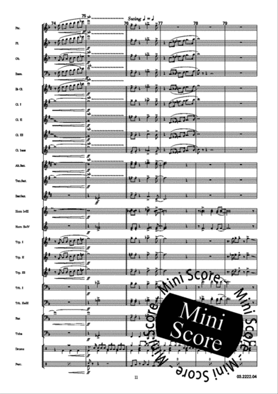 Rock and Go Concert Band scores gallery preview page 15