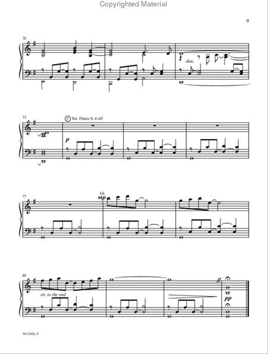 Praise and Glory for Organ Organ Solo scores gallery preview page 9