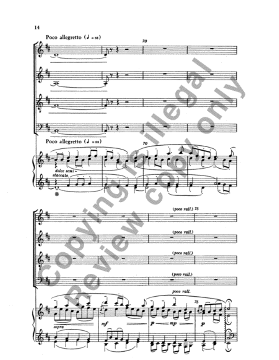 The Road Not Taken - SATB - From "Frostiana" image number null