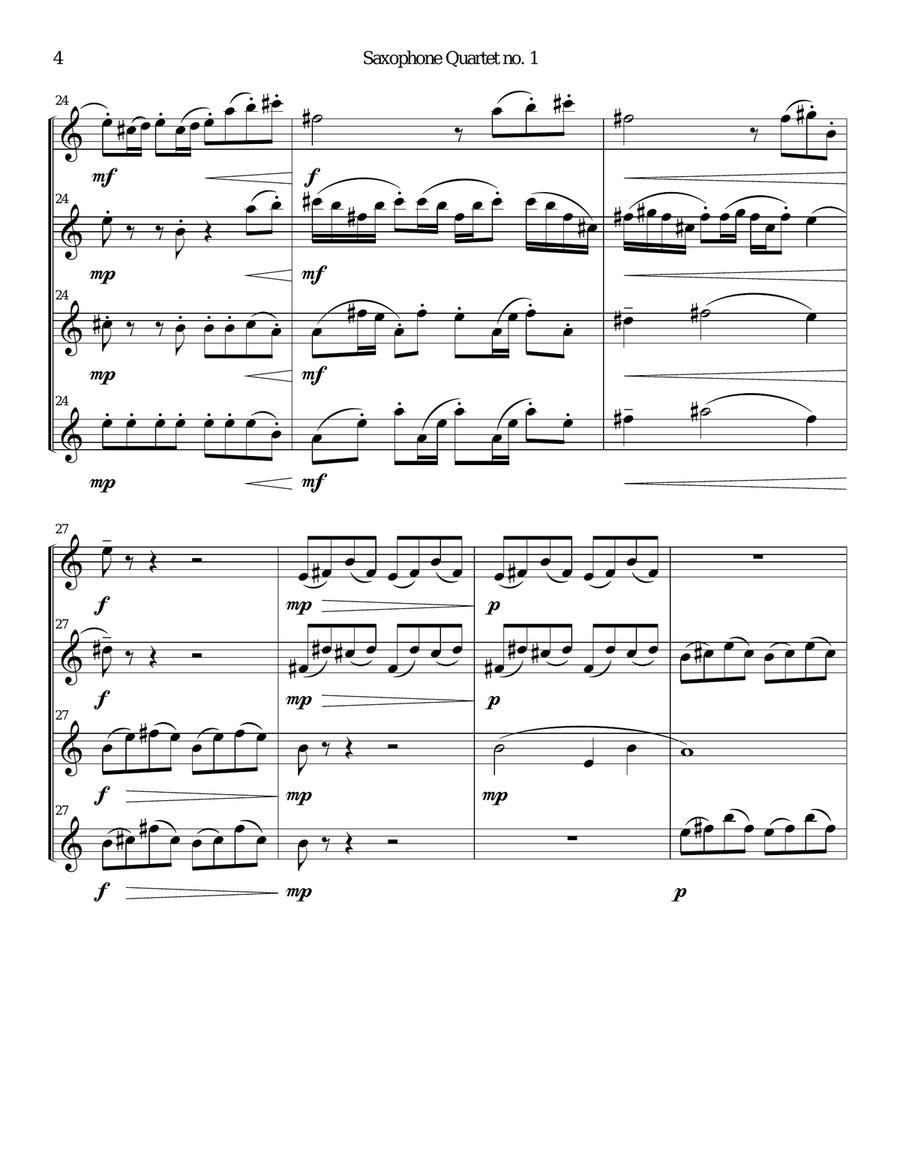 Shifting Brass Shifting Brass Woodwind Quartet scores gallery preview page 6