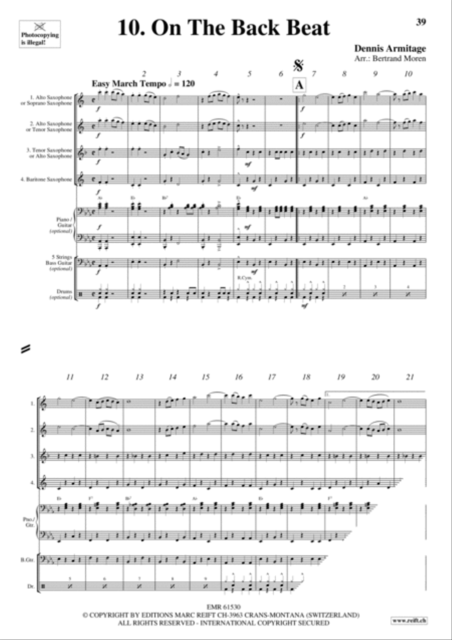 Beer Party Beer Party Saxophone Quartet scores gallery preview page 12