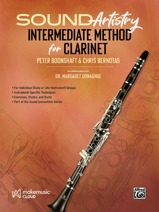 Book cover for Sound Artistry Intermediate Method for Clarinet