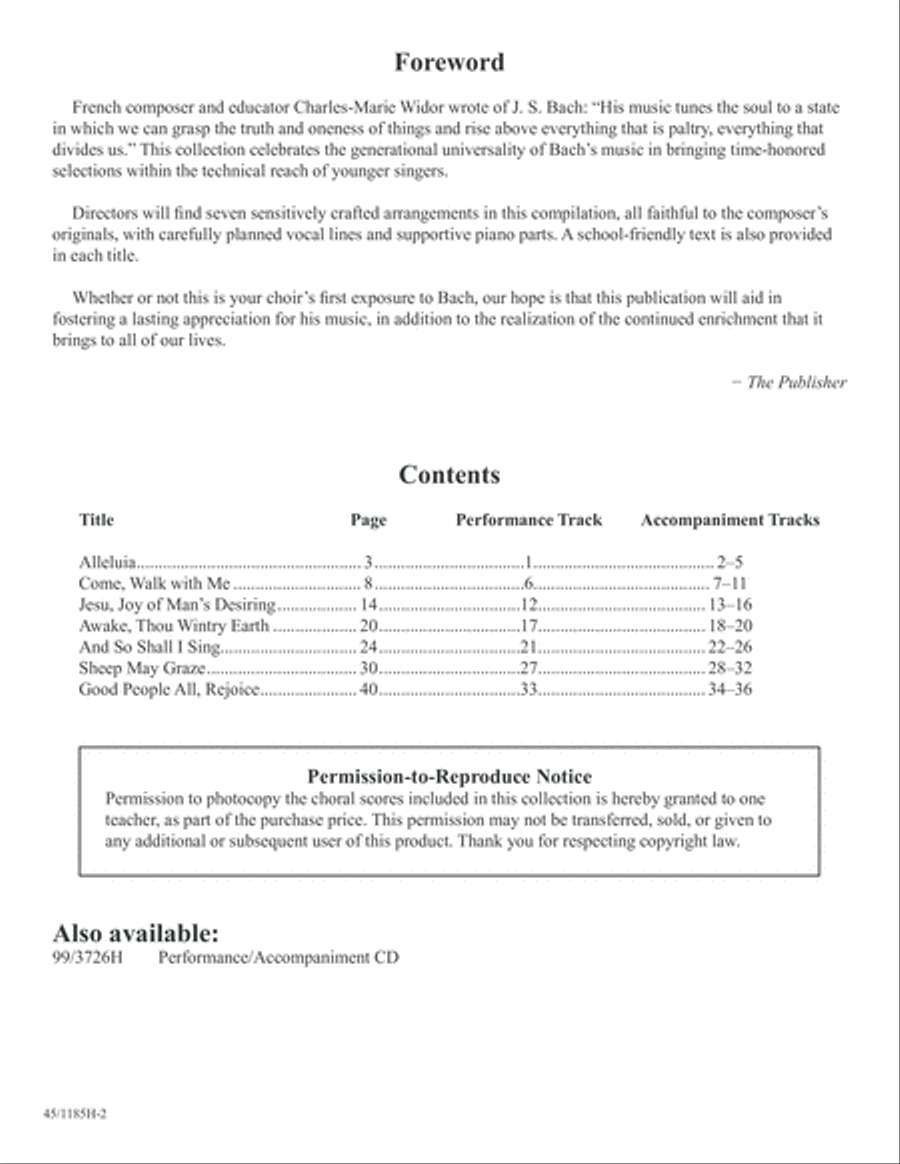 Bach for Young Voices 2-Part scores gallery preview page 2