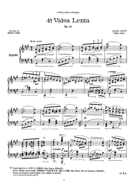 4ª Valsa lenta Op. 32