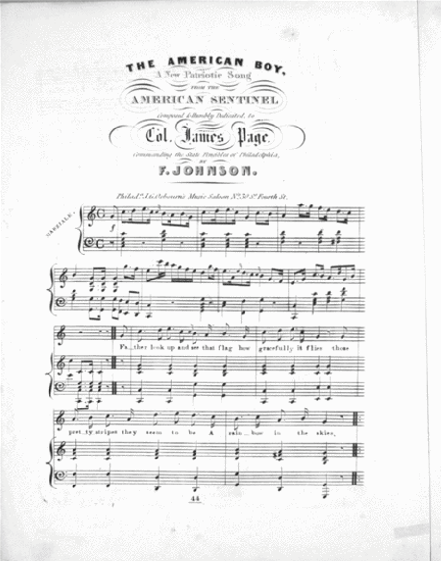 The American Boy. A New Patriotic Song From the American Sentinel Voice scores gallery preview page 2