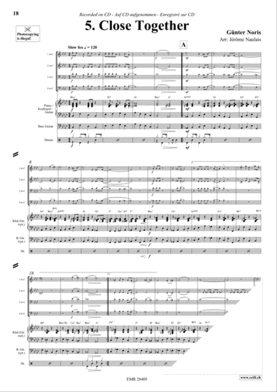 Let's Dance Volume 1 Brass Ensemble scores gallery preview page 7
