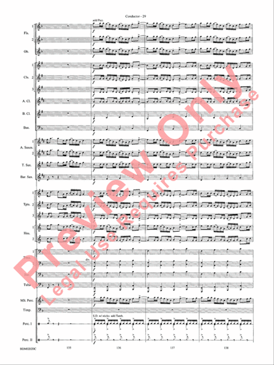 Prairiesong Concert Band scores gallery preview page 32