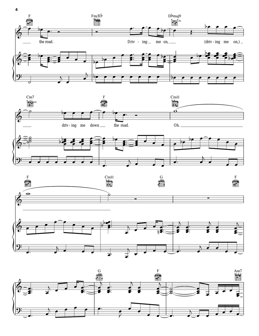 Big Log Piano, Vocal, Guitar scores gallery preview page 4