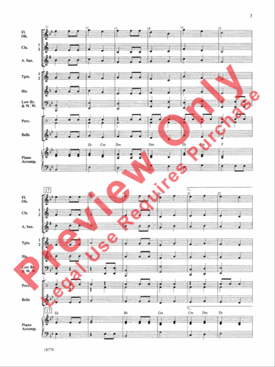 Battle Creek March Battle Creek March Concert Band scores gallery preview page 4