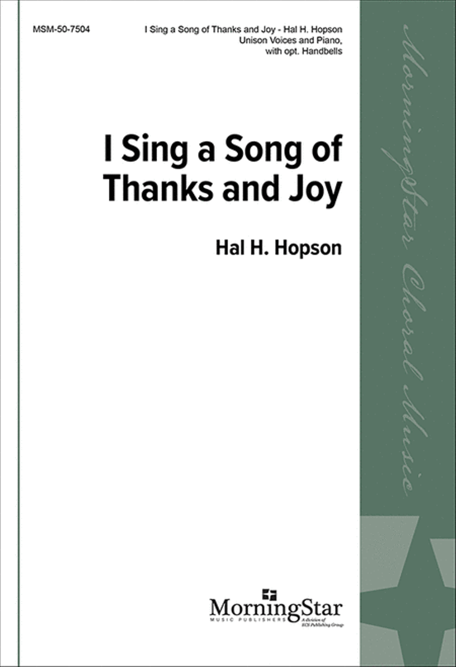 I Sing a Song of Thanks and Joy Unison Choir scores gallery preview page 1