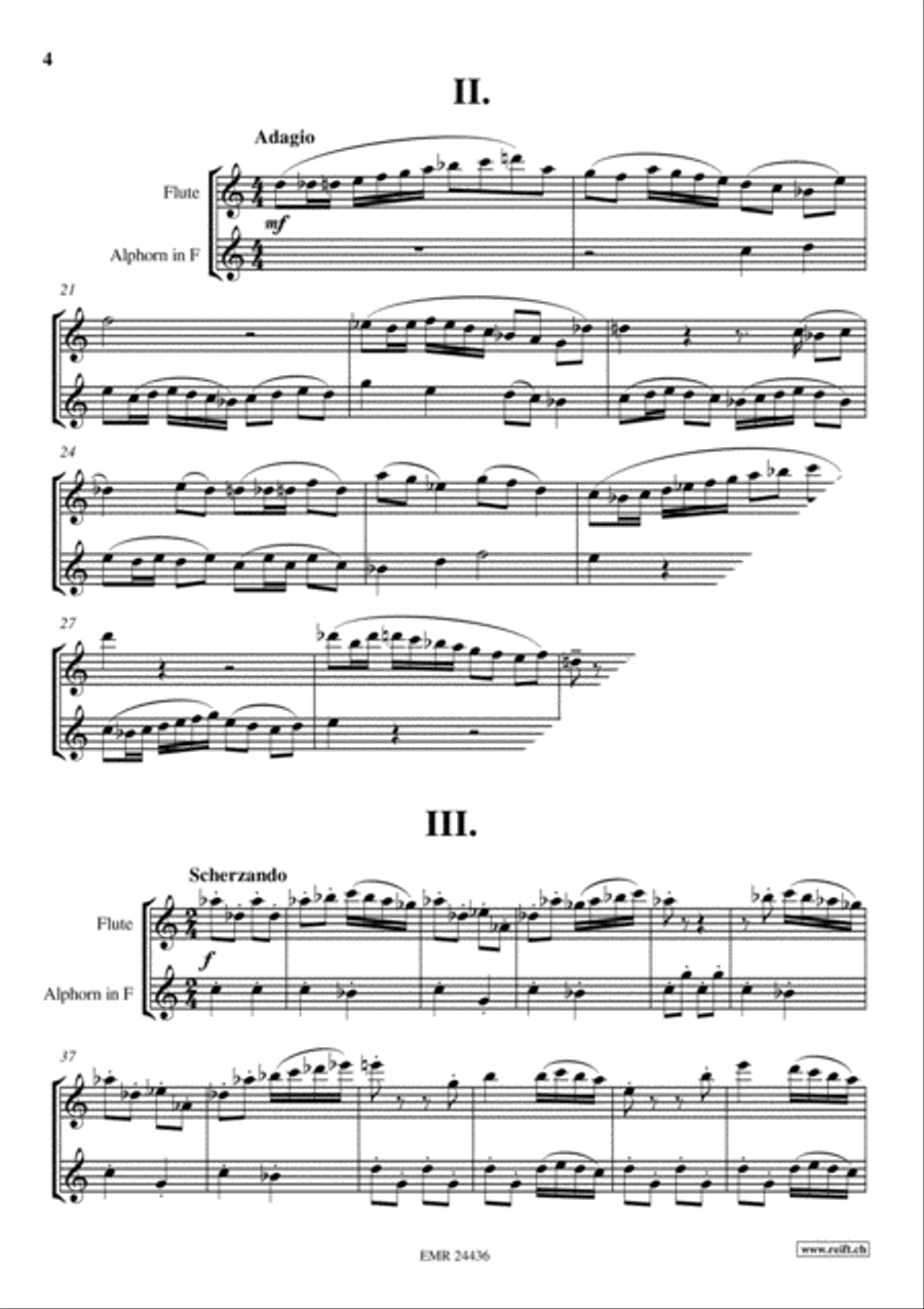 4 Pieces Flute scores gallery preview page 4
