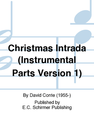 Book cover for Christmas Intrada (Instrumental Parts Version 1)